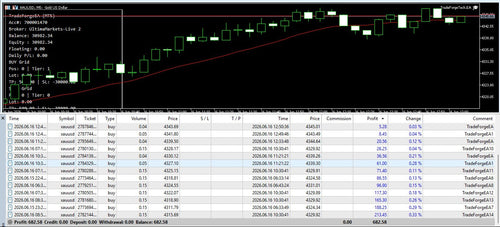 TradeForge XAUUSD Gold Scalper ( Lifetime License Key )