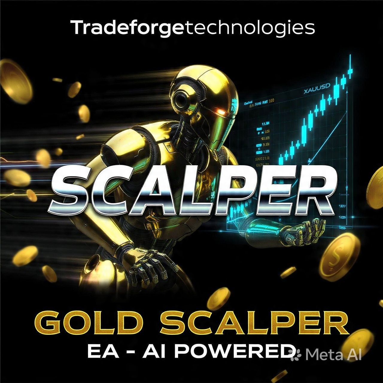 TradeForge XAUUSD Gold Scalper EA MT4/MT5 | Fully Automated Expert Advisor Forex Robot | Gold Trading Algorithm EA